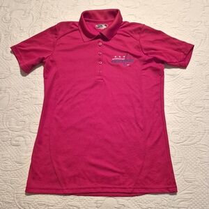 Port Authority Washington Capitols womens red polo shirt VGUC